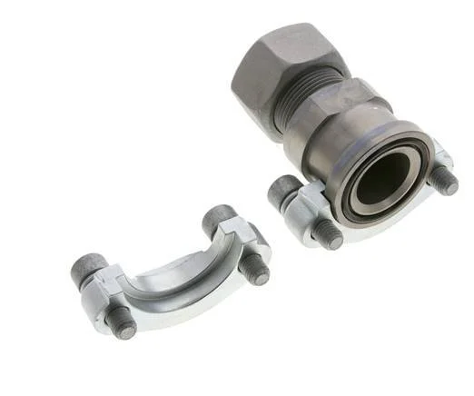 1-1/4” SAE Flange 3000 PSI Steel with 25S (M36x2) ISO 6162-1