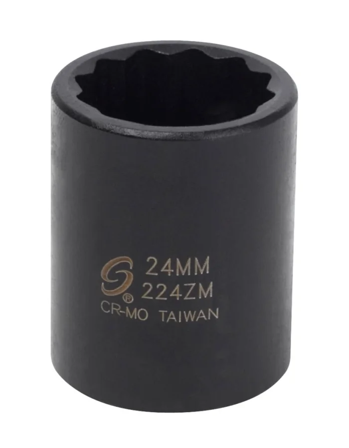 1/2 Inch Dr 24mm 12-Point Impact Socket 224ZM