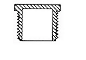 1″ PVC Plug, Threaded