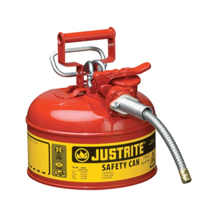1 Gal AccuFlow Steel Safety Red Gas Can Type II 7210120