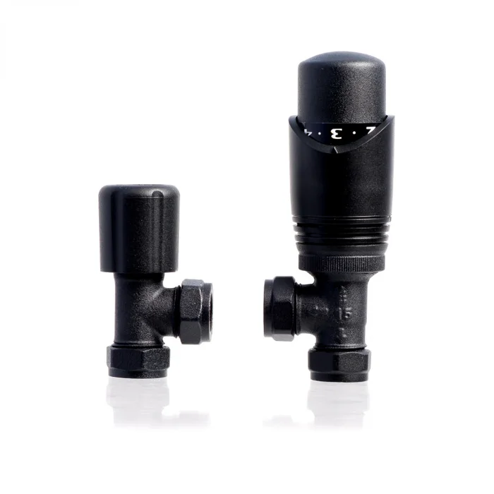 10-15mm Angled Black TRV4 & Lockshield Pack