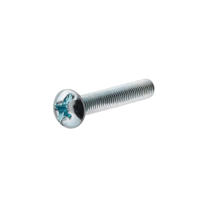 #10-24 x 3 1/2in Zinc Round Combination Machine Screw 100pk HF90269