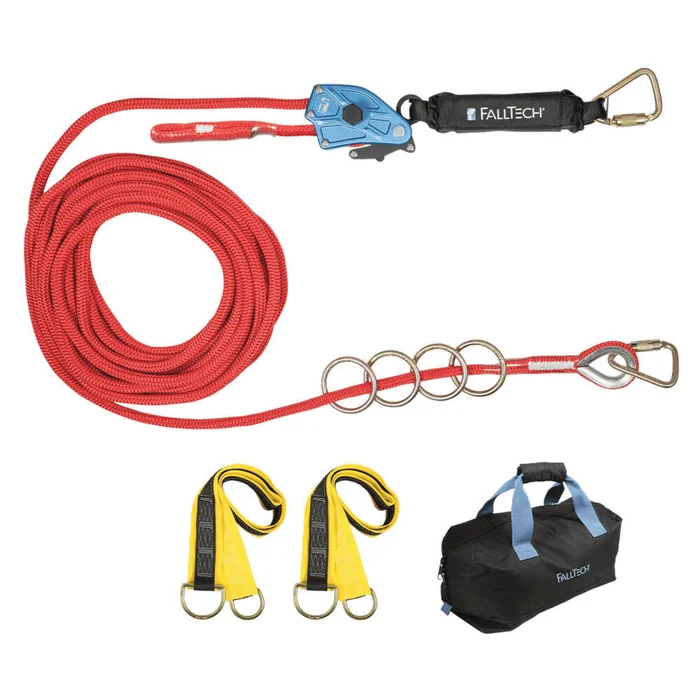 100′ 4 Person Temporary Rope HLL System with Absorber 772100