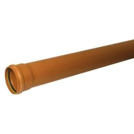 110mm Underground Single Socket Pipe – 3m Length