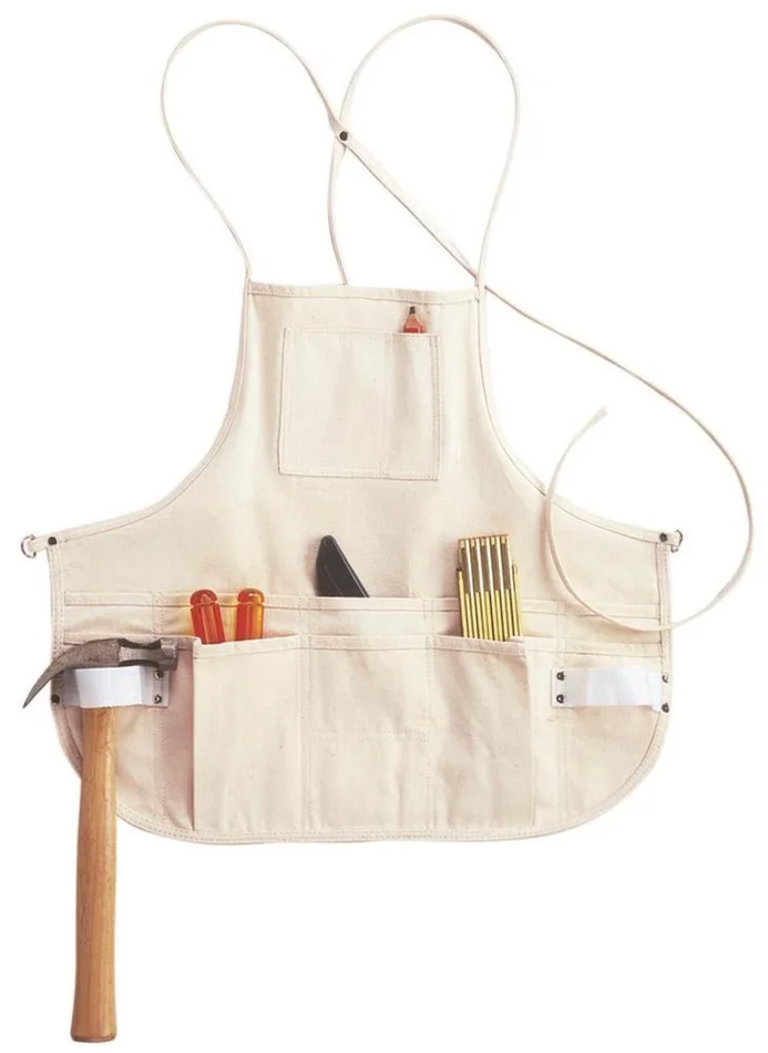 12 Pocket Canvas Bib Apron C10