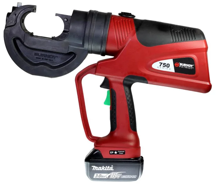 12 Ton Battery Actuated C-head Crimper 3.0Ah LI PAT750CLI