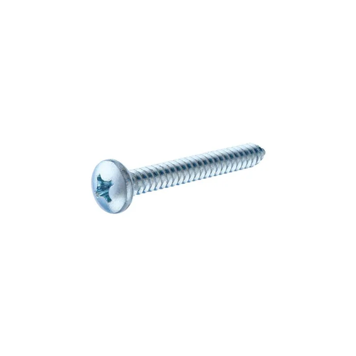 #12 x 3in Zinc Pan Head Phillips Sheet Metal Screw 100pk HF80135