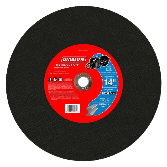 14 in. Masonry High Speed Cut Off Disc 1 in. DBD140125A01C