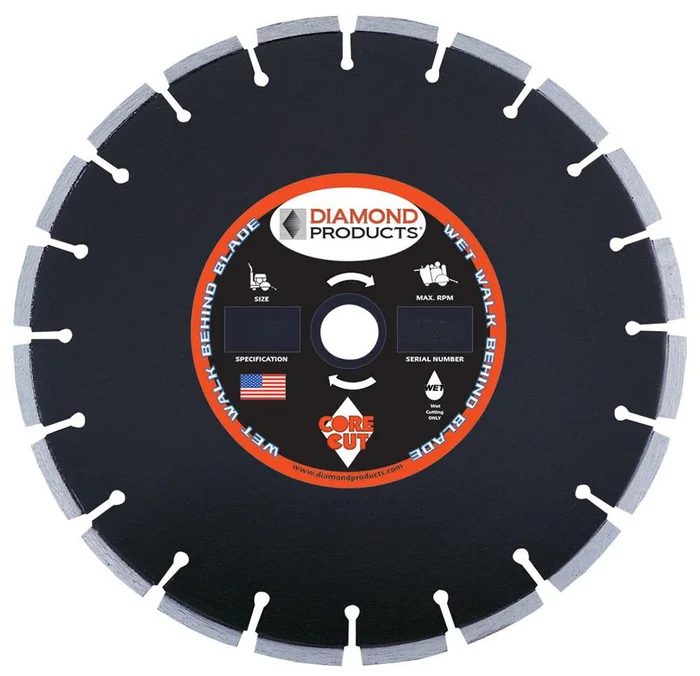 14 In. x .125 In. x 1 In. Premium Black Wet Asphalt Blade 25164