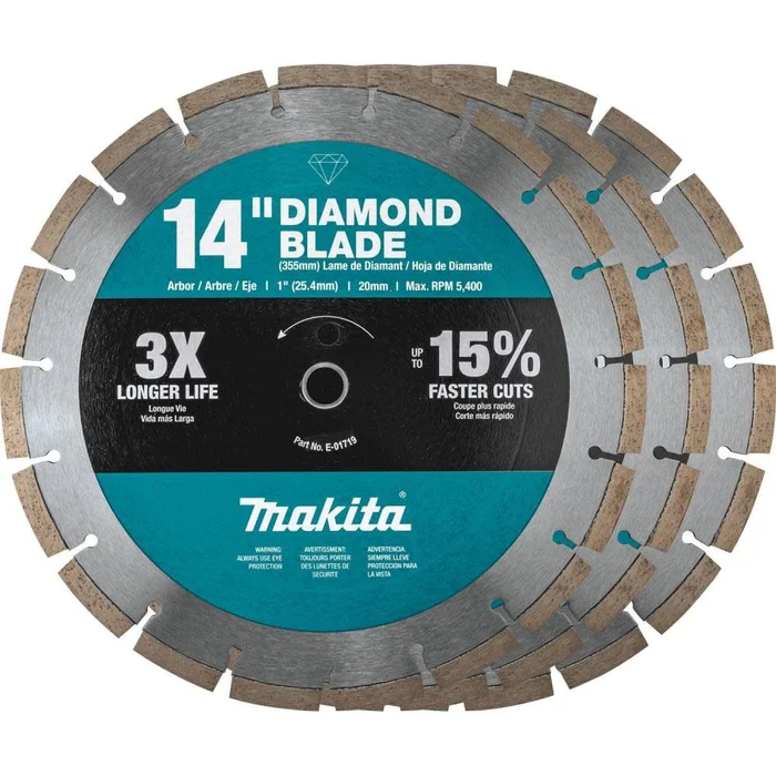 14in Diamond Blade Segmented General Purpose Contractor 3/pk B-69646