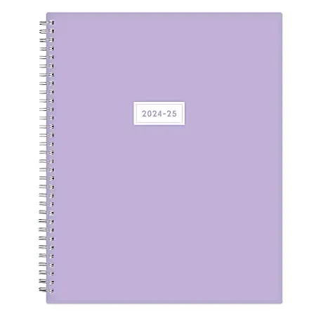 2024-2025 Blue Sky Weekly/Monthly Planning Calendar, 8-1/2″ x 11″, July To June, Waverly/Solid Purple, 146933