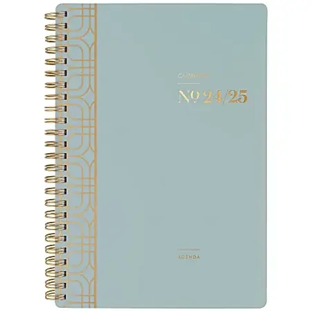 2024-2025 Cambridge® WorkStyle® Classic Weekly/Monthly Academic Planner, 5-1/2″ x 8-1/2″, Mellow Frost, July 2024 To June 2025, 1606-200A-46
