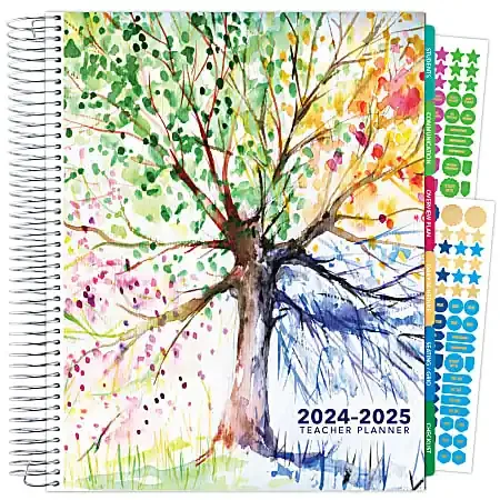 2024-2025 Global Printed Products Hardcover Deluxe Teacher Daily/Weekly/Monthly Academic Year Planner, 8-1/2″ x 11″, DTPAY240020