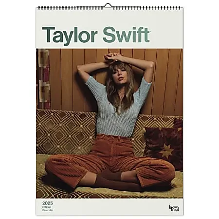 2025 BrownTrout Taylor Swift Monthly A3 Poster Wall Calendar, 11.7″ x 16.5″, Entertainment, January to December 2025, 9781975483760