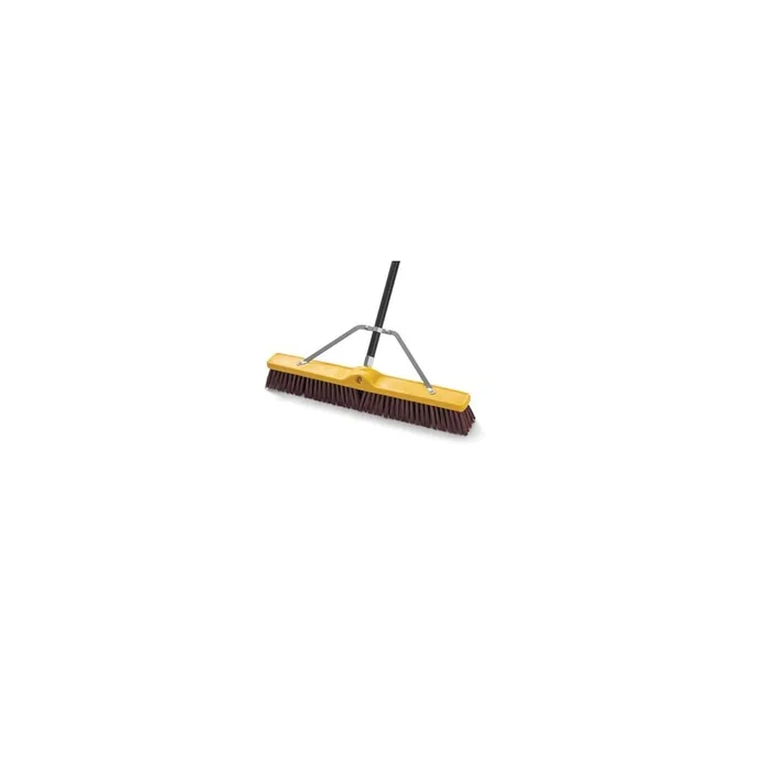 24in Maroon Plastic Foam Block Floor Sweep Push Broom Head FG9B1700MARN