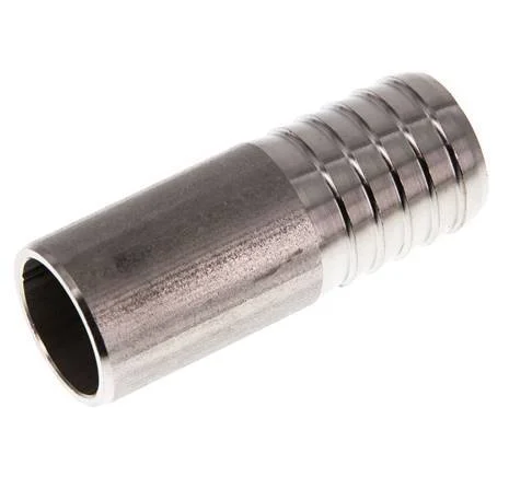 25 mm (1”) & 26.9 mm (3/4”) Stainless Steel 1.4571 Hose Barb Welding End 70mm