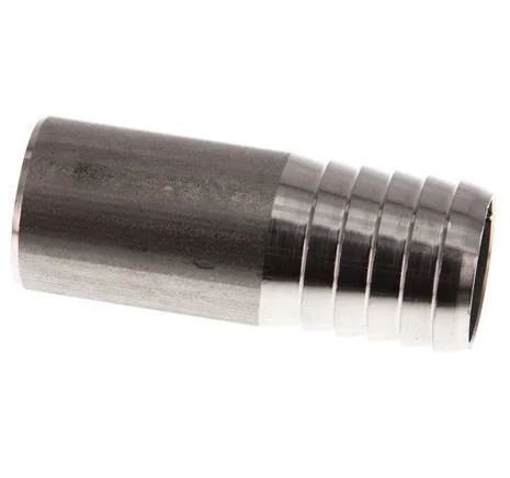 25 mm (1”) & 26.9 mm (3/4”) Stainless Steel 1.4571 Hose Barb Welding End 70mm - Image 2