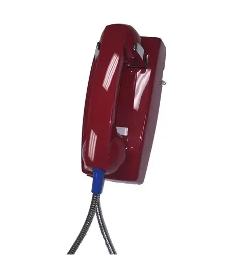 255447AHCNDL Wall Phone w/Metal Cradle ITT-2554-AHCNDL-RD