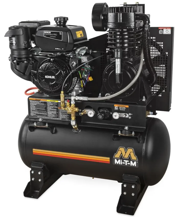 30 Gallon Stationary Gas Air Compressor 14.0 HP Kohler OHV engine ABS-14K-30H