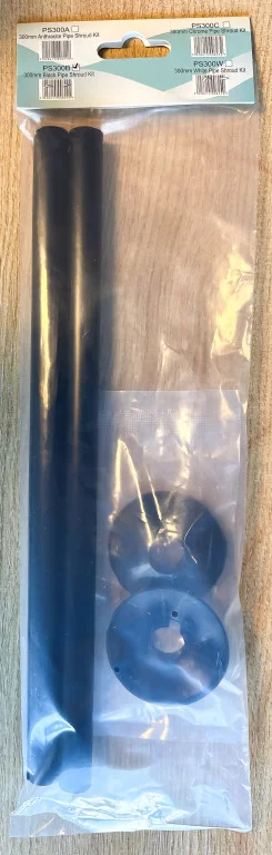 300mm Black Pipe Shroud Kit