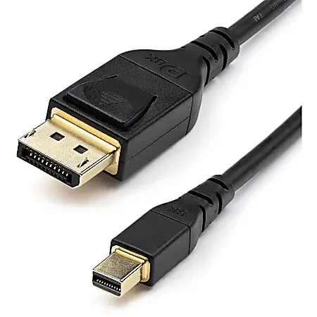 3ft 1m VESA Certified Mini DisplayPort to DisplayPort 1.4 Cable, 8K 60Hz HBR3 HDR, Super UHD 4K 120Hz, mDP to DP Slim Cord