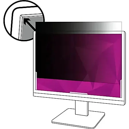 3M High Clarity Privacy Filter for Monitors, 24″ Full Screen, 16 9 Aspect Ratio, Reduces Blue Light