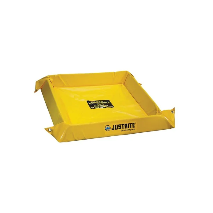 40 Gallon Maintenance Spill Berm 4 ft x 4 ft x 4 in Yellow 28406
