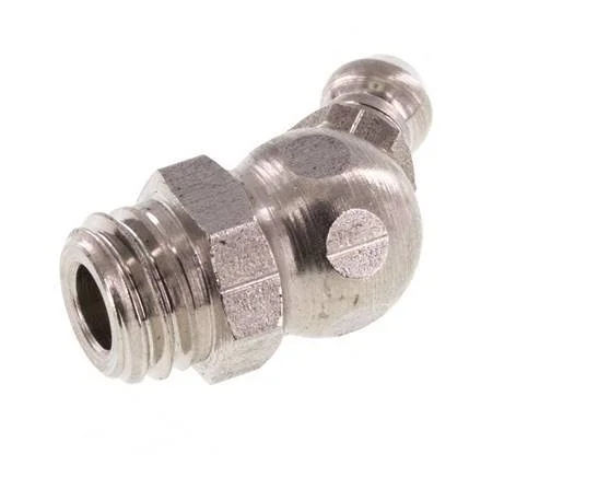 45deg Angled Grease Nipple Stainless Steel M10x1.5 DIN 71412