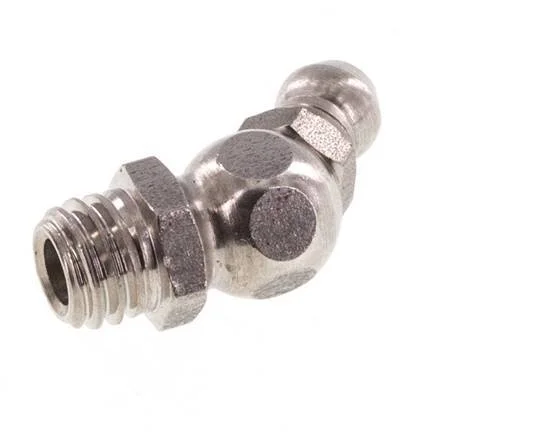 45deg Angled Grease Nipple Stainless Steel M8x1.25 DIN 71412