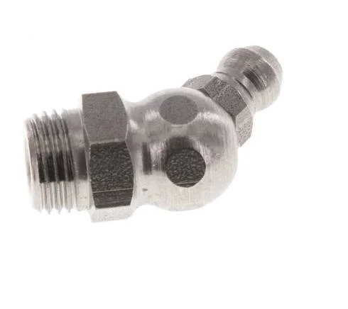 45deg Angled Grease Nipple Stainless Steel R 1/8 inch DIN 71412