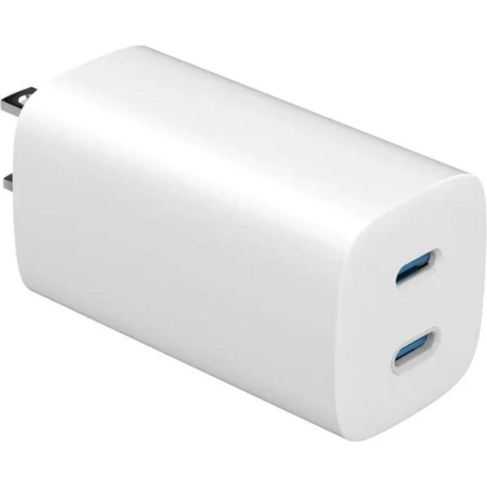 4XEM 45W GaN Wall Charger Dual USB-C – White
