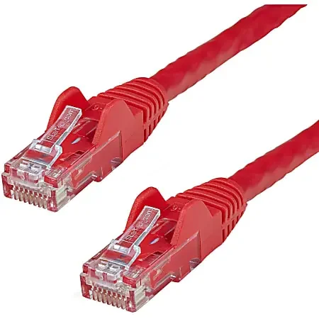 50ft CAT6 Ethernet Cable – Red Snagless Gigabit CAT 6 Wire
