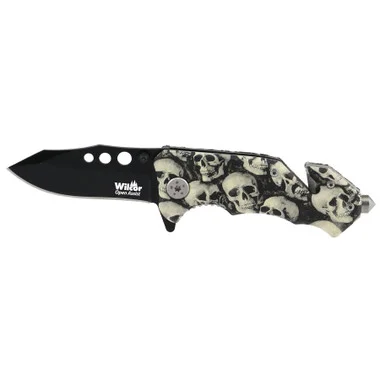6″ Skulls Open Assist Knife