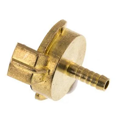 6 mm Hose Barb GEKA Garden Hose Brass Coupling [2 Pieces]