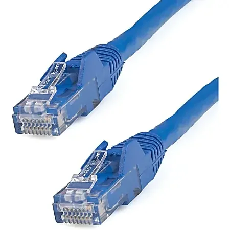 6in Blue Cat6 Patch Cable with Snagless RJ45 Connectors – Blue