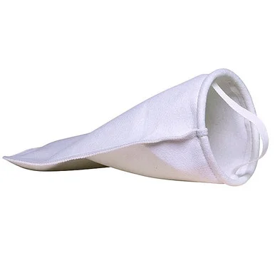 7″x16″ 50 micron FELT Pre-Filter Bag with Poly Ring and Handle