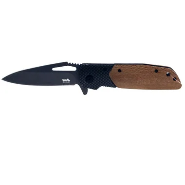 8″ Snake Wood Open Assist Knife