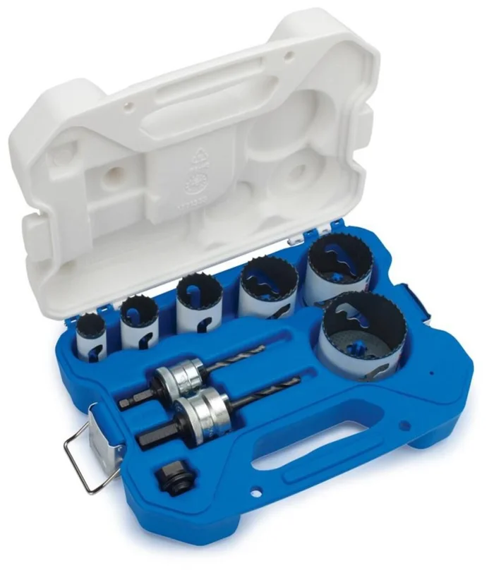 9 Pc. Bi-Metal Speed Slot Electrician’s Hole Saw Compact Kit 30856C600L