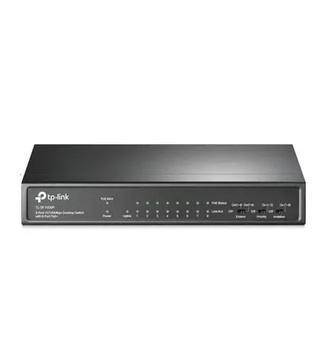 9-Port 10/100Mbps Desktop Switch w/8PoE+