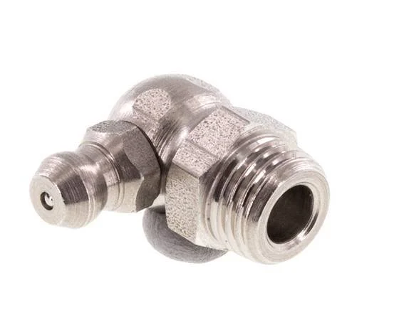 90deg Right-angled Grease Nipple Stainless Steel M10x1 DIN 71412