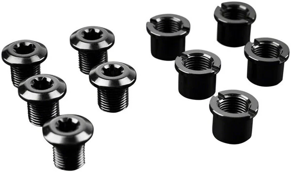 absoluteBLACK Chainring Bolt Set – Long Bolts and Nuts Set of 5