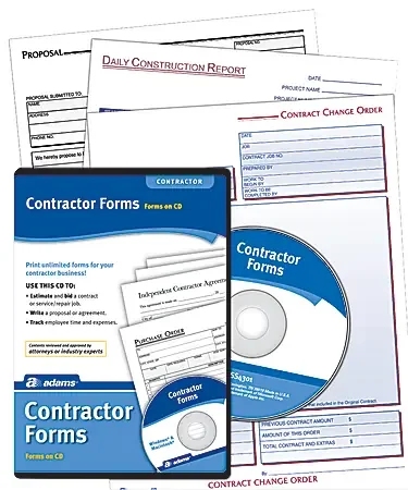 Adams® Contractor Forms, Disc