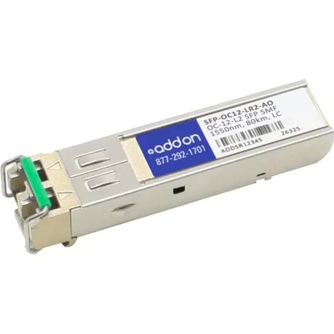 Addon Cisco Sfp-Oc12-Lr2 Compatible Taa Compliant Oc-12-Lr2 Sfp Transceiver (Smf, 1550Nm, 80Km, Lc) SFP-OC-12-LR2-AO