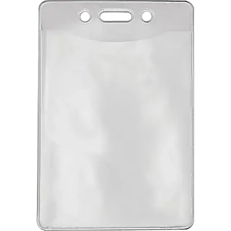 Advantus Government/Military ID Holders – Support 2.88″ x 3.88″ Media – Vertical – Vinyl – Clear – Durable – 50 / Pack