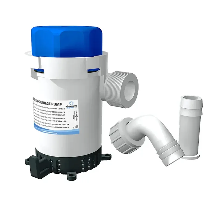 Albin Group Cartridge Bilge Pump 500GPH – 12V