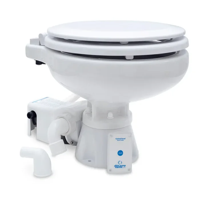 Albin Group Marine Toilet Standard Electric EVO Compact Low – 12V