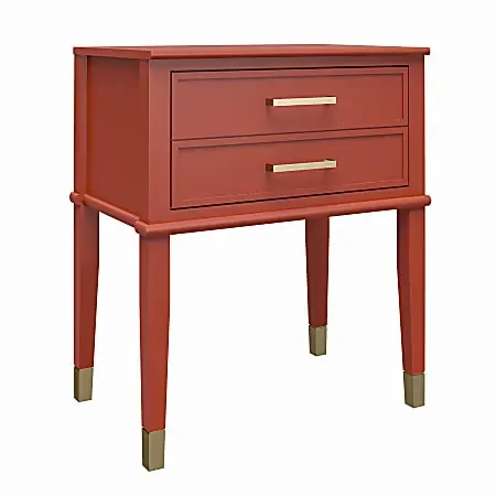 Ameriwood™ Home Westerleigh End Table, 28-1/8″H x 23-5/8″W x 15-1/2″D, Terracotta
