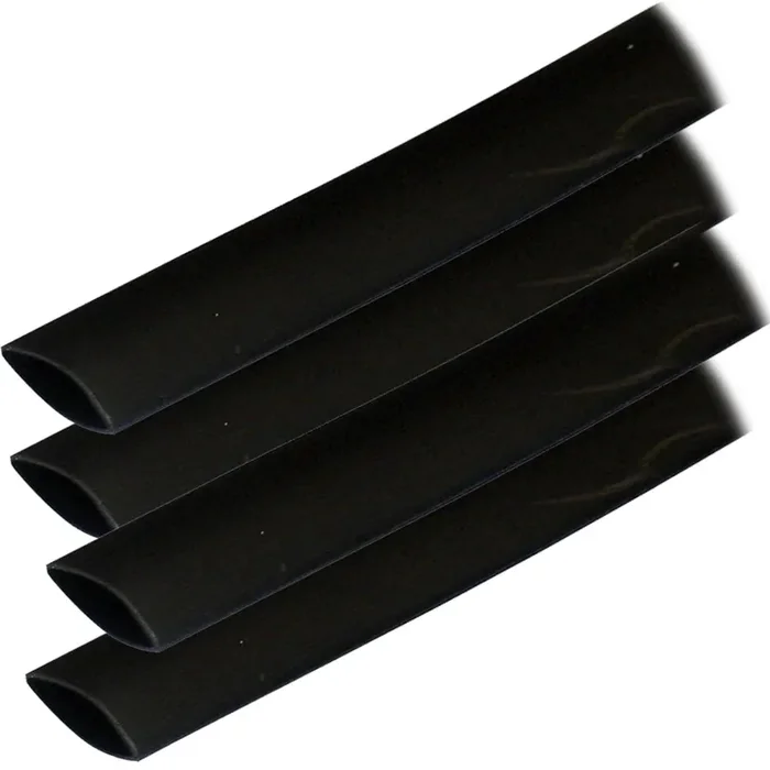 Ancor Adhesive Lined Heat Shrink Tubing (ALT) – 3/4″ x 12″ – 4-Pack – Black