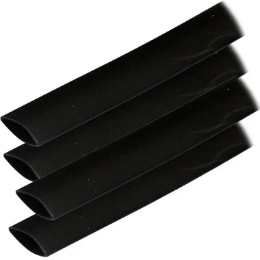 Ancor Adhesive Lined Heat Shrink Tubing (ALT) – 3/4″ x 6″ – 4-Pack – Black