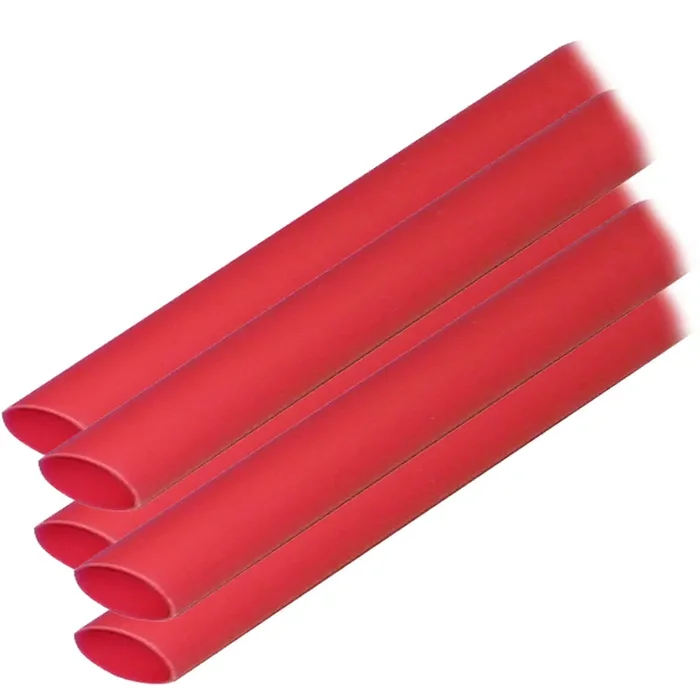 Ancor Adhesive Lined Heat Shrink Tubing (ALT) – 3/8″ x 6″ – 5-Pack – Red